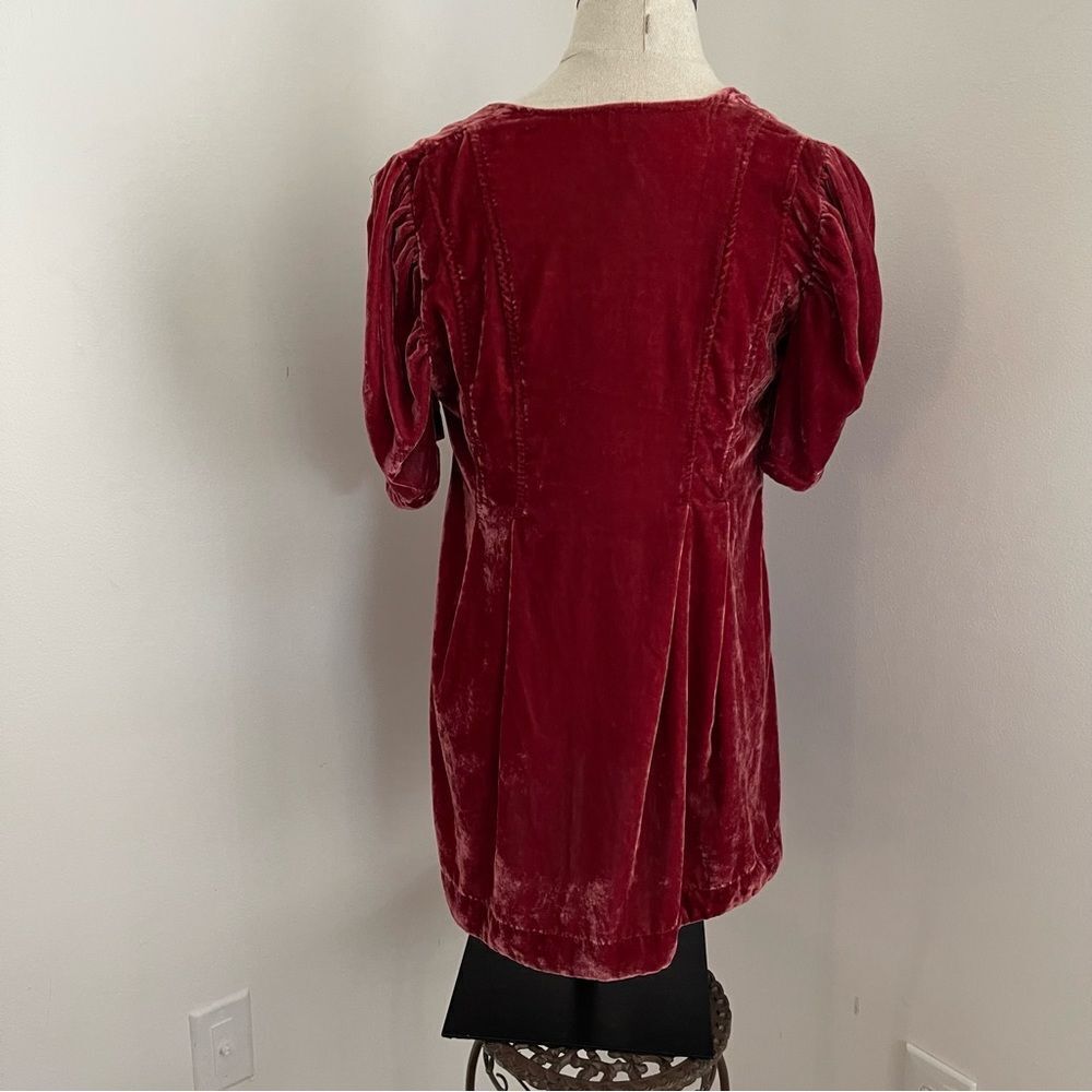 ✨ Free People Ivy Velvety Babydoll Tunic | Dark Berry | XS ✨ - Picture 7 of 13
